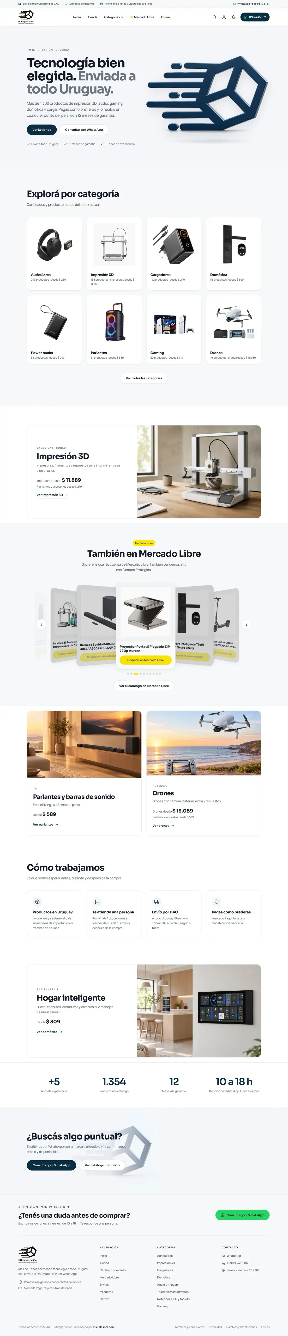 HMImportación, versión de escritorio