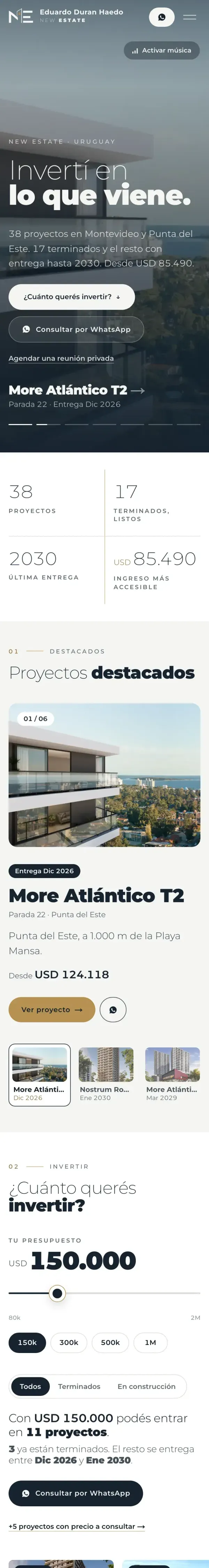 New Estate, versión móvil